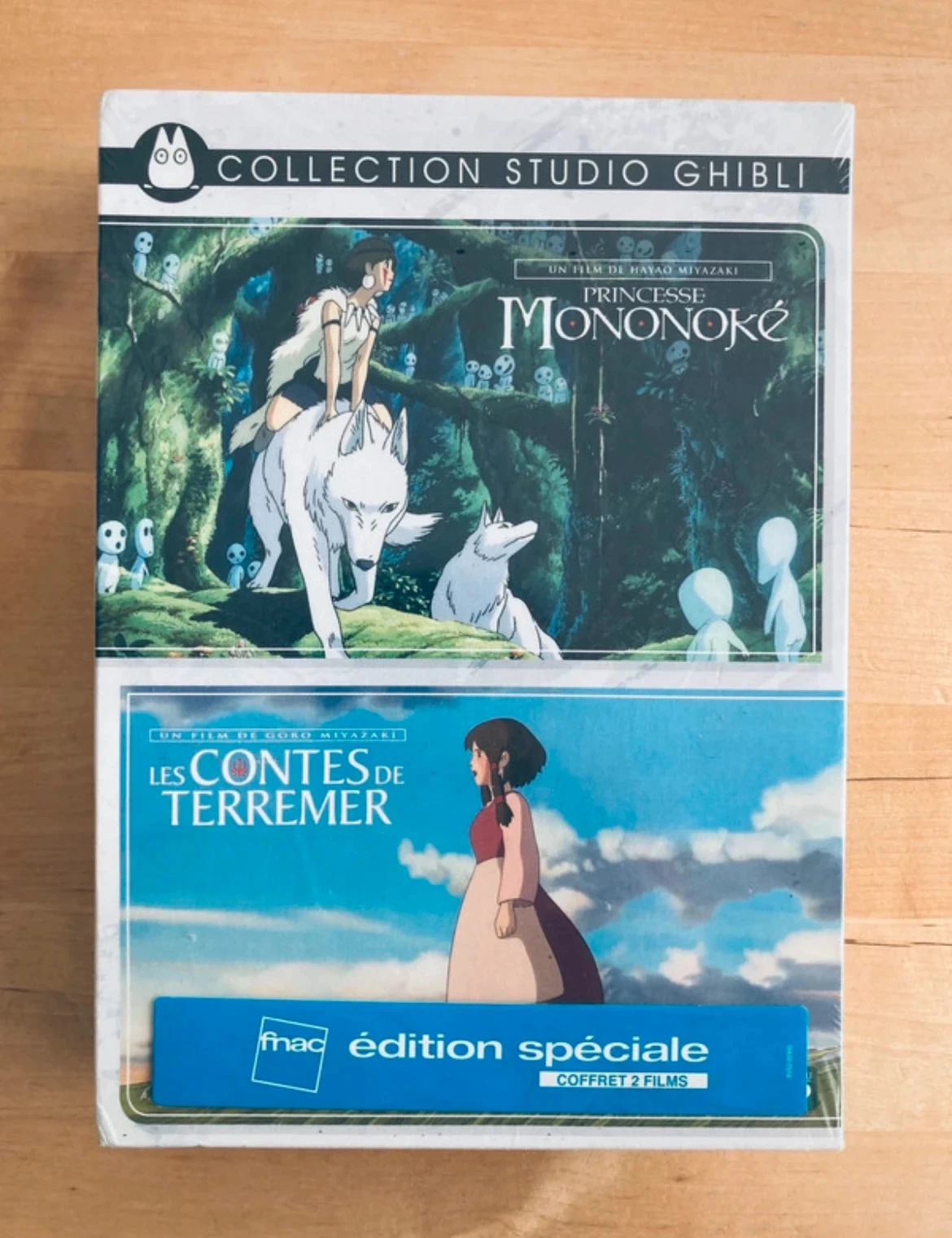 Coffret 2 DVD Princesse Mononoké et les Contes de Terremer de Hayao Miyazaki Studios Ghibli.